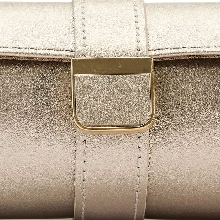 WOLF Palermo Double Watch Roll With Jewelry Pouch