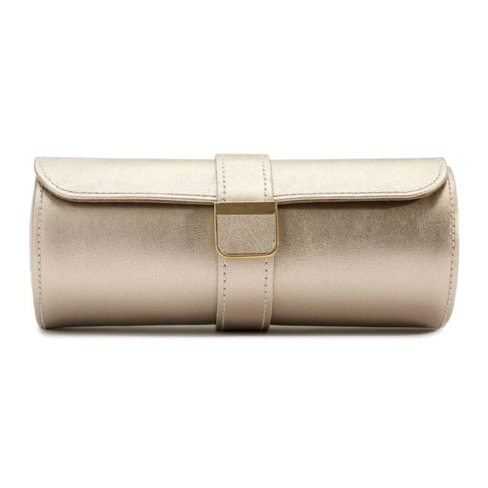 WOLF Palermo Double Watch Roll With Jewelry Pouch