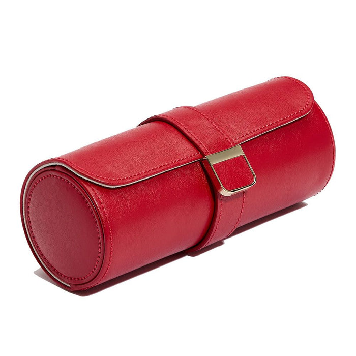 WOLF Palermo Double Watch Roll With Jewelry Pouch