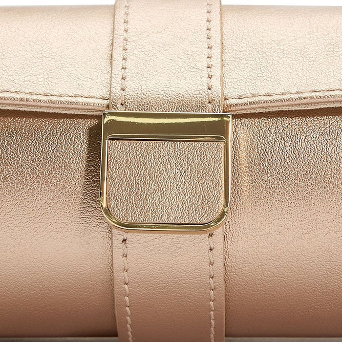 WOLF Palermo Double Watch Roll With Jewelry Pouch