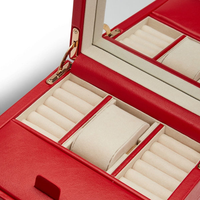 WOLF Palermo Single Watch Winder With Jewelry Storage
