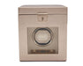 WOLF Palermo Single Watch Winder With Jewelry Storage