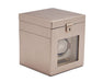 WOLF Palermo Single Watch Winder With Jewelry Storage