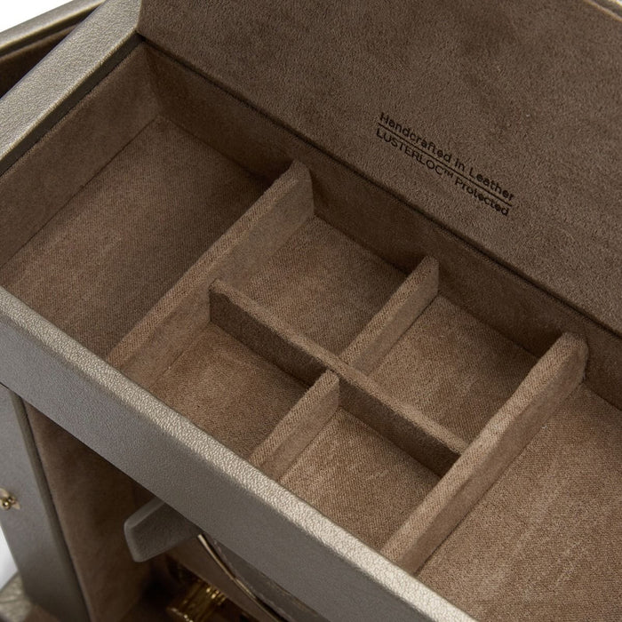 WOLF Palermo Single Watch Winder With Jewelry Storage