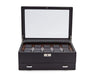 WOLF Roadster 10 Piece Watch Box with Drawer