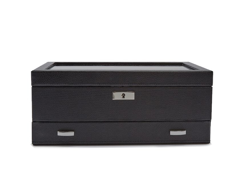 WOLF Roadster 10 Piece Watch Box with Drawer