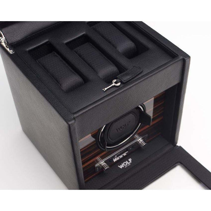 WOLF Roadster Single Watch Winder with Storage