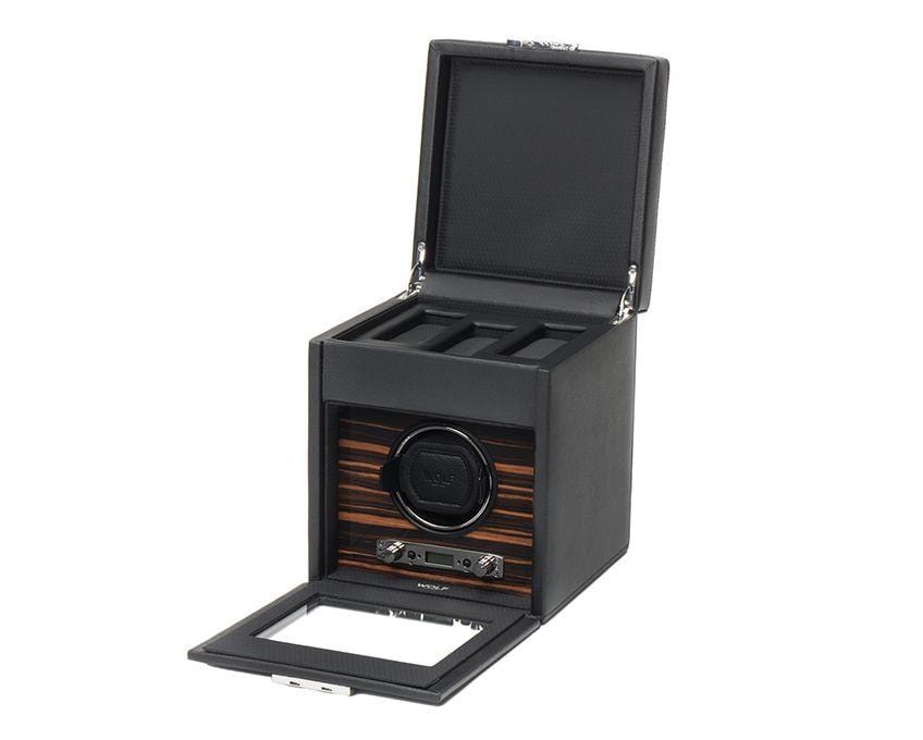 WOLF Roadster Single Watch Winder with Storage