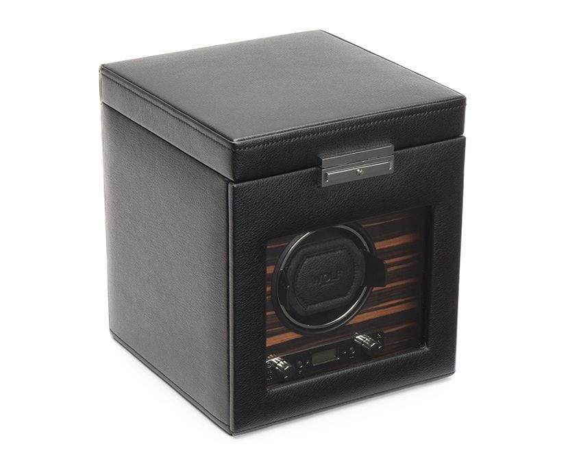 WOLF Roadster Single Watch Winder with Storage