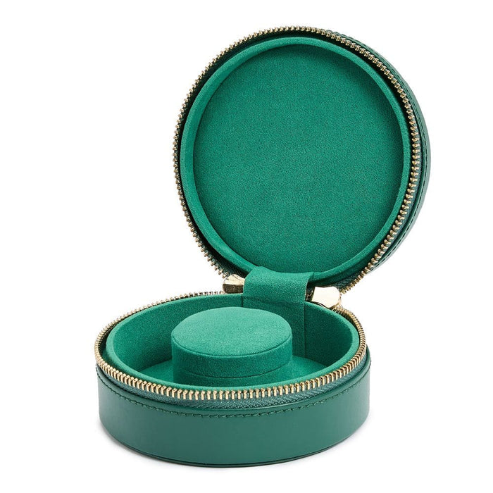 WOLF Sophia Round Zip Case - Forest Green