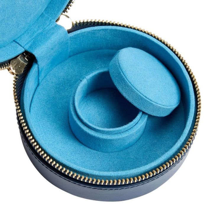 WOLF Sophia Round Zip Case - Indigo
