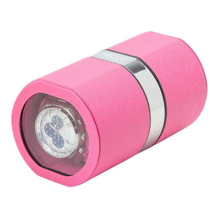WOLF Travel Watch Winder - The Rocket - Pink