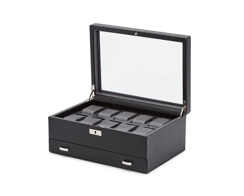 WOLF Viceroy 10-Piece Watch Box with Drawer