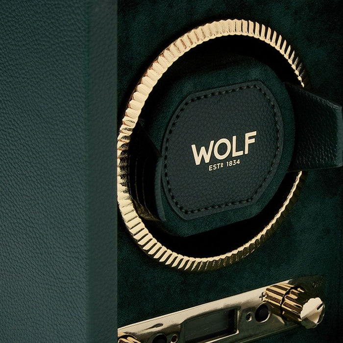 WOLF Watch Winder - British Racing Single Watch Winder - Green
