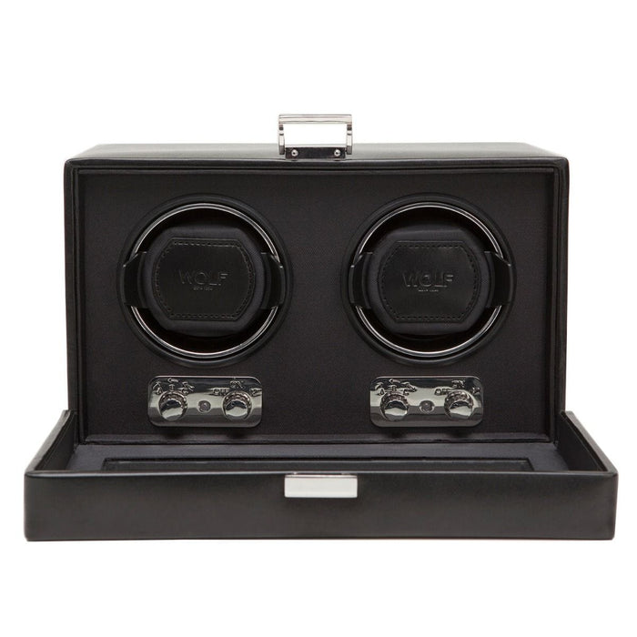 WOLF Watch Winder - Heritage Double Winder - Black