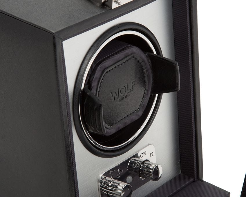 WOLF Watch Winder - Heritage Single Winder - Brushed Metal