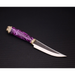 feather damascus hunting knife