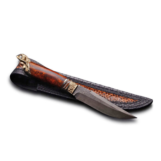 damascus hunting knife for sale